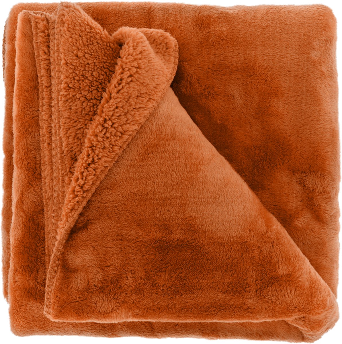 Unique Living Plaid Torvah 150x200cm - Orange Flame Oranje
