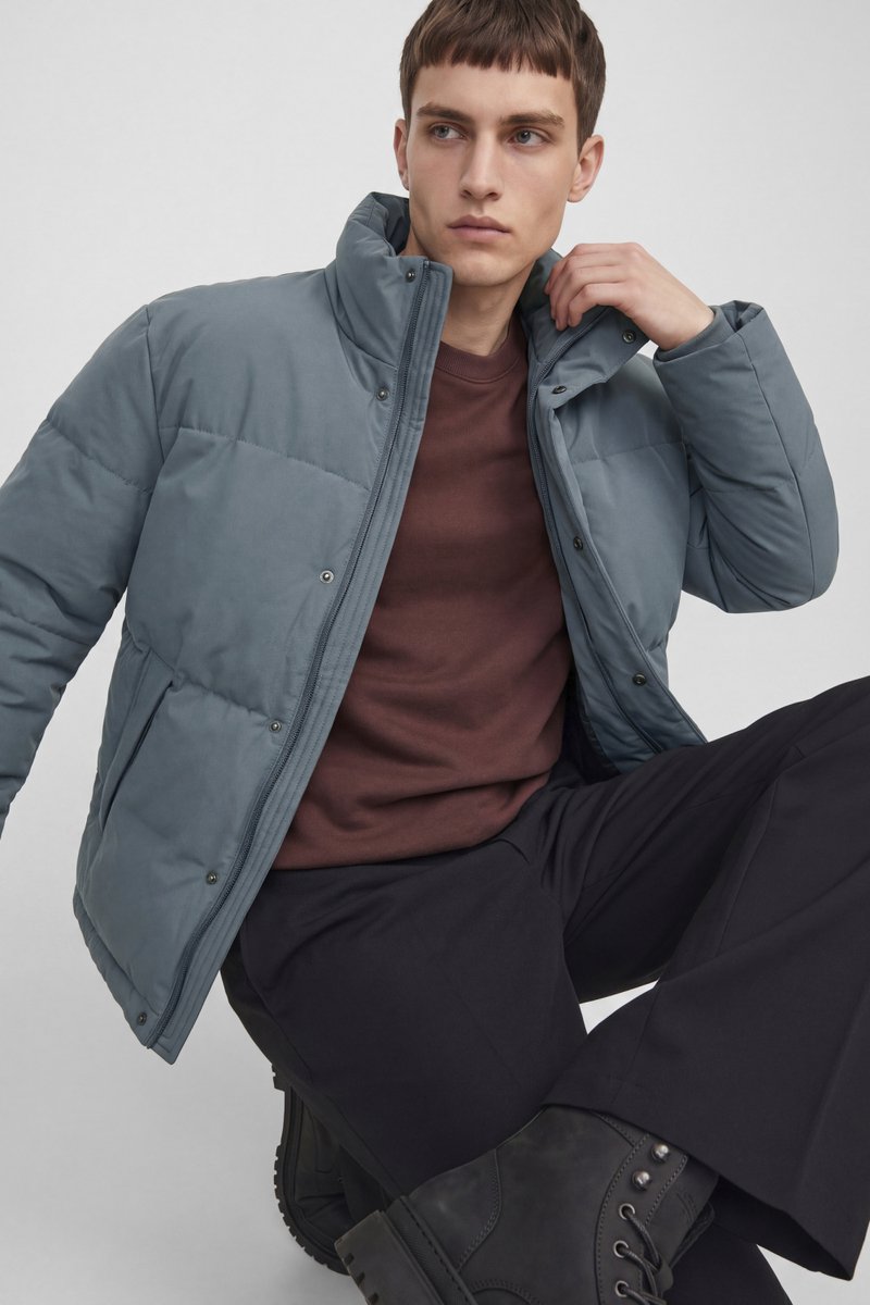 Jack & Jones Jas Jjesoho Puffer Collar Aw26 Sn 12298861 Turbulence Mannen Maat - XS