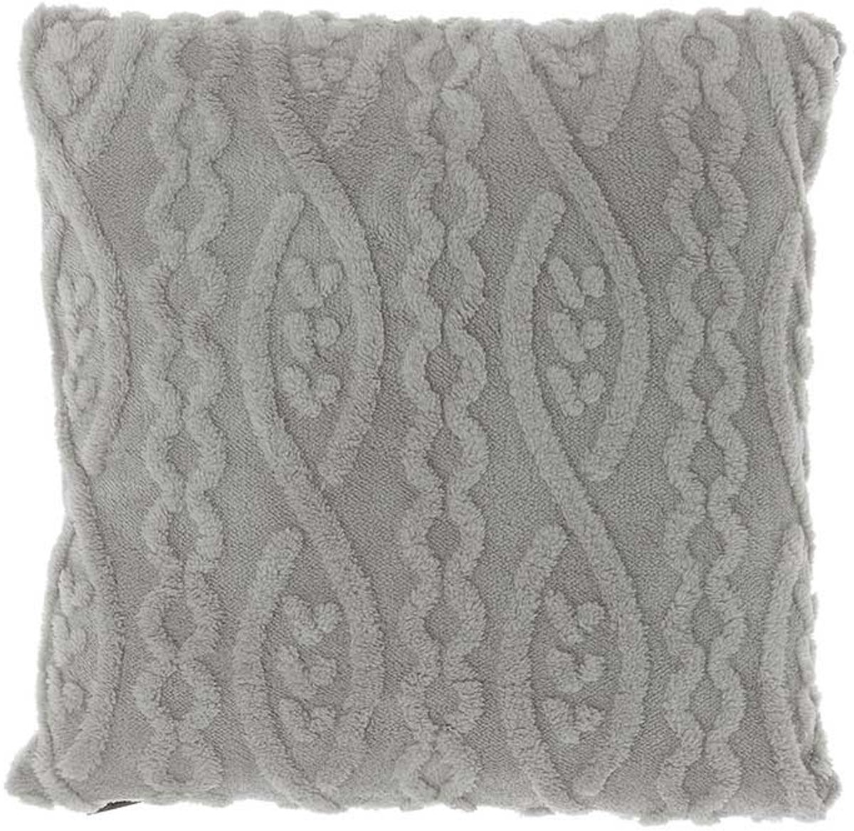 Unique Living Sierkussen Pleun Chateau Grey -45x45cm Grijs