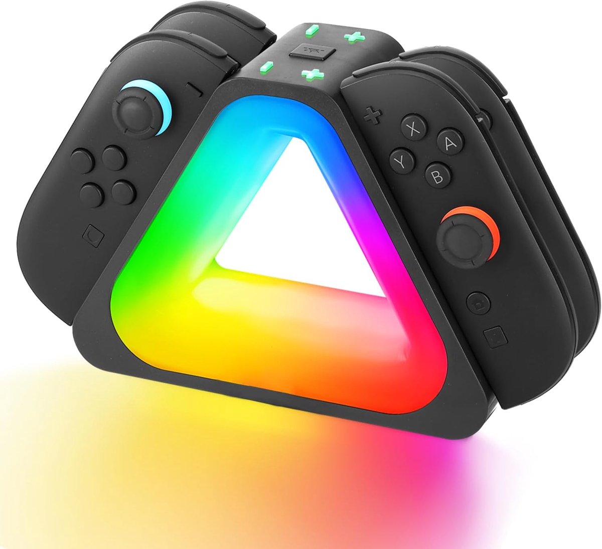 Charging Station for Joy-Con Compatible with Nintendo Switch, New Triangular Version, 4-in-1 Charging Station for - ShopVlot