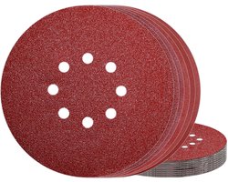 Awutzut Sandpaper 225mm 40/60/80/120/180/240 Grit 8 Hole Sanding Grate 225 Sanding Discs 30 Pieces for Sanding Giraffe - ShopVlot