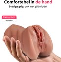 Comfortabel in de hand. Stevige grip, ook met glijmiddel. Ergonomisch ontwerp van realistische vrouwelijke vorm.