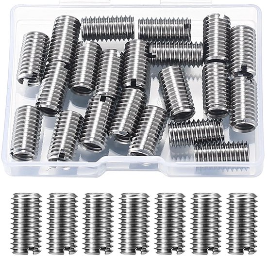 20pcs Thread Inserts M8 to M6, Self Tapping Wire Repair Inserts ...