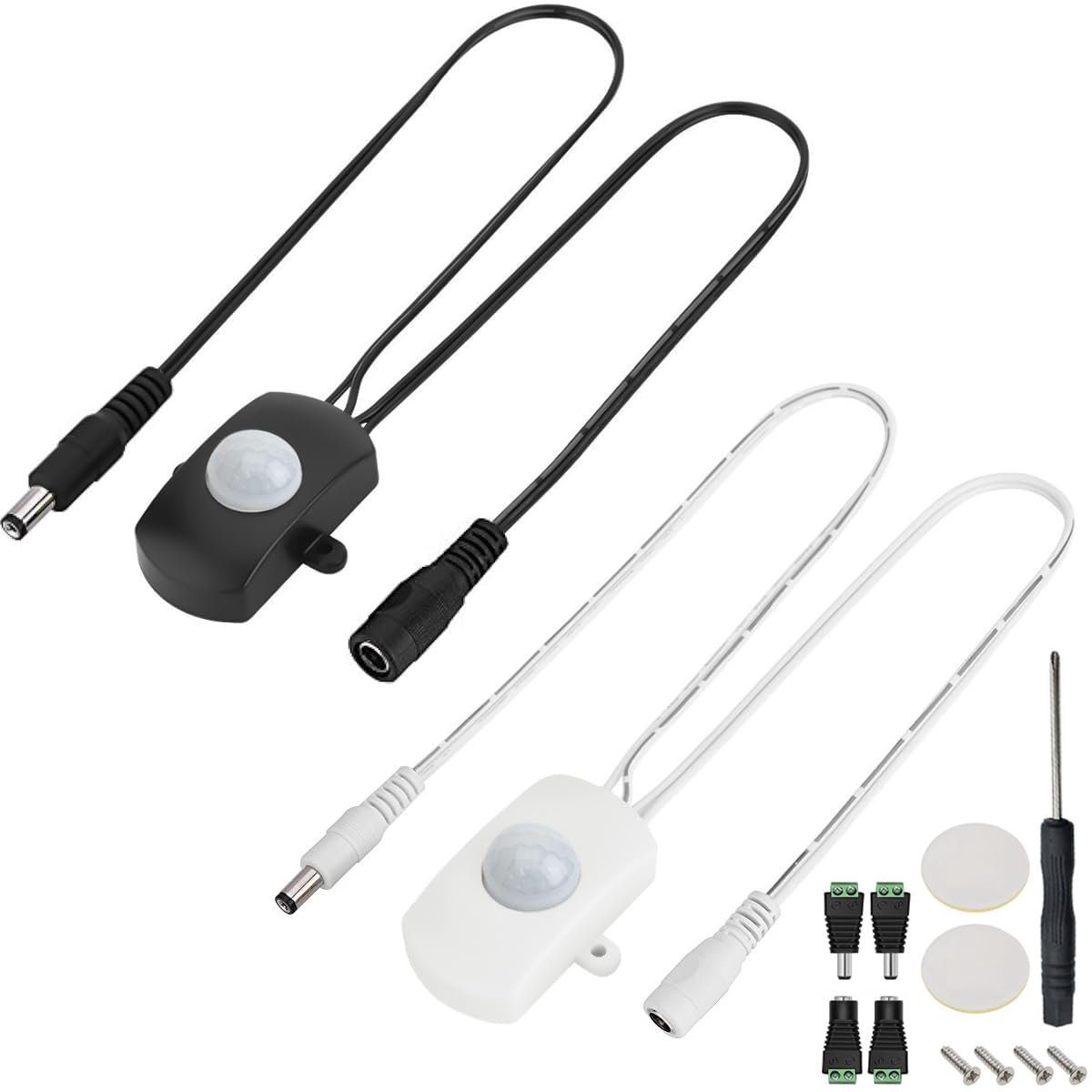 IR Sensor PIR DC 5-24V Mini Motion Sensor with DC Coupling Cable 120 Degree Detection Range, Infrared Motion Detector - ShopVlot