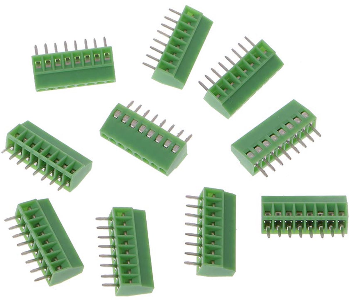 10pcs 2Pin-10Pin Screws Part B Mounted on Terminal Block Connector Connector 2.54mm Pitch - 8 Pole - ShopVlot