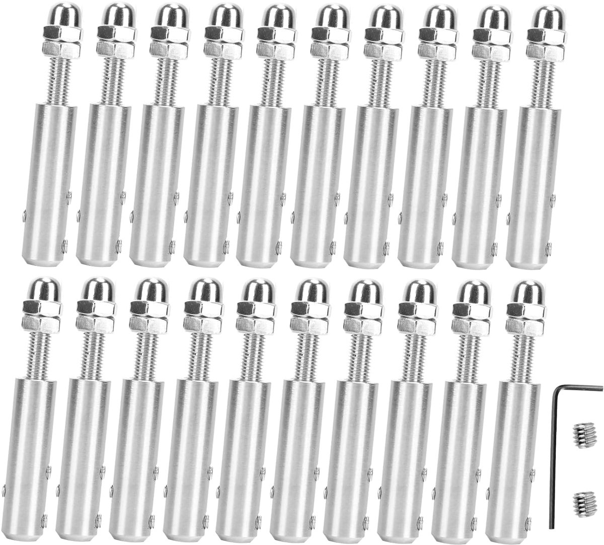 Draadkabelklem schroefklem voor draadkabel 6 mm, draadkabel spanner, kabelspanner, roestvrij staal voor bevestiging - ShopVlot