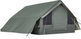 VEVOR Opblaasbare Glampingtent, Luchttent voor 5-8 Personen met Pomp, Groen, voor Buitenactiviteiten, Waterafstotend Polykatoen met Dakraam, Opening voor Kachelpijp, Gaasraam en Draagtas