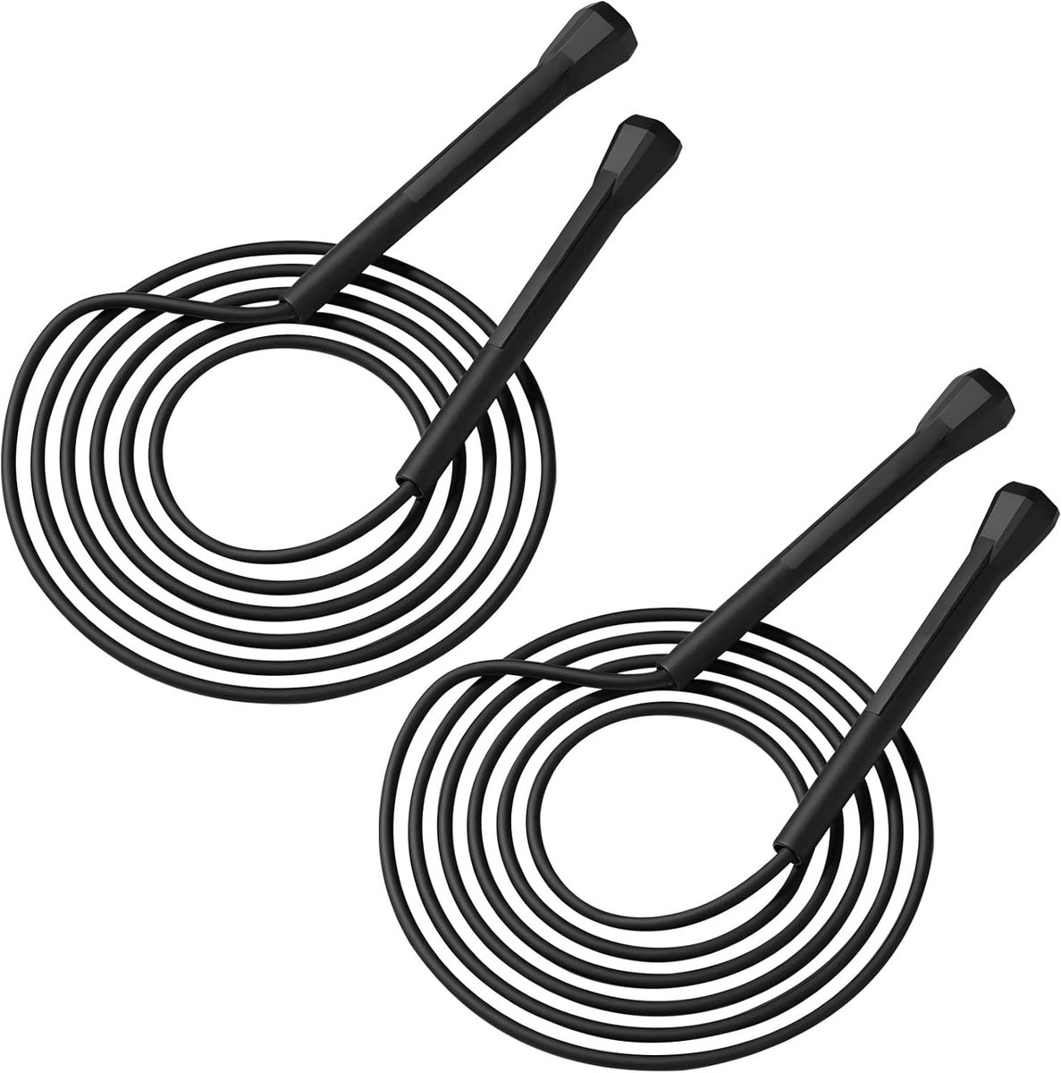 Verstelbare Springtouw Set van 2, 2.8 m, Lichtgewicht Springtouw voor Volwassenen en Kinderen, Ideaal voor Fitness, Sport en Training