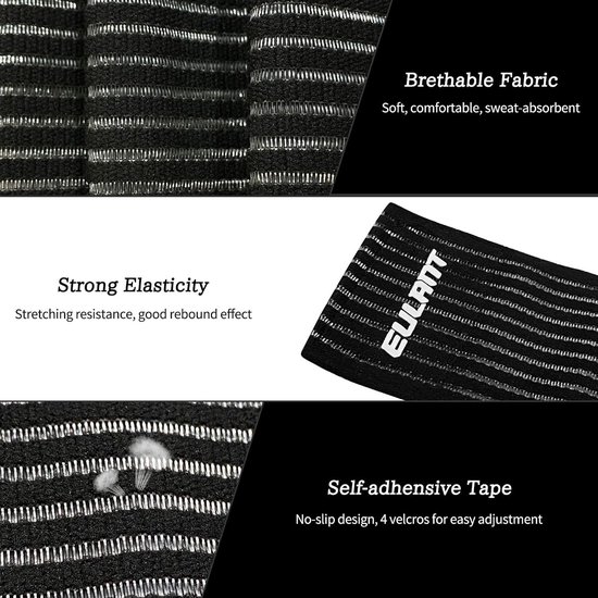 Elastische Compressiebandage 180cm voor Elleboog, Knie, Enkel en Bovenbeen - Ondersteuning voor Sport en Herstel — afbeelding 2