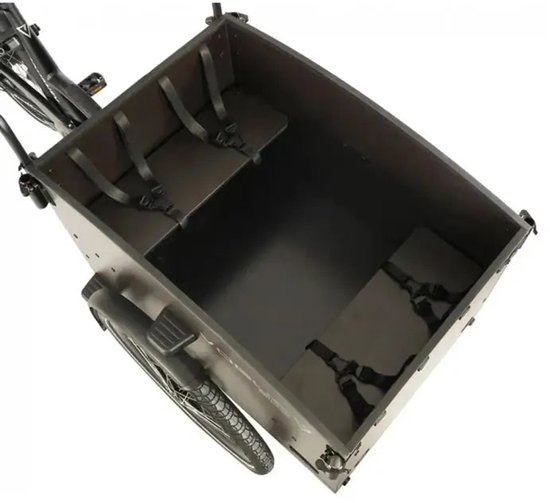 Vogue Journey Plus - Elektrische Bakfiets - 250W motor - Actieradius tot 60 km - 7 versnellingen - Hydraulische schijfremmen - Lage instap - Mat zwart — afbeelding 5