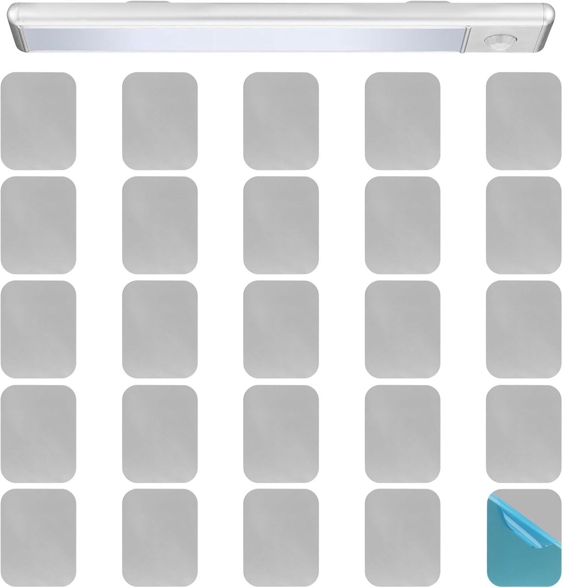 25Pcs Under Cabinet Lights Mounting Strips, Vent Cover Replacement Strips for Magnetic LED Lighting Cabinet Light (Not - ShopVlot