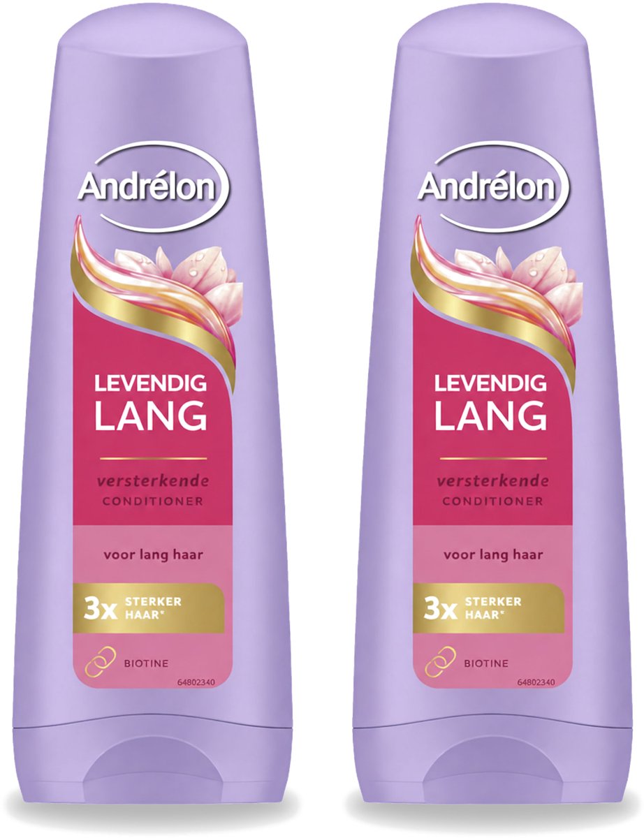 2 x Andrélon – Conditioner – Levendig Lang – 200 ml - Voordeelverpakking - 2 stuks