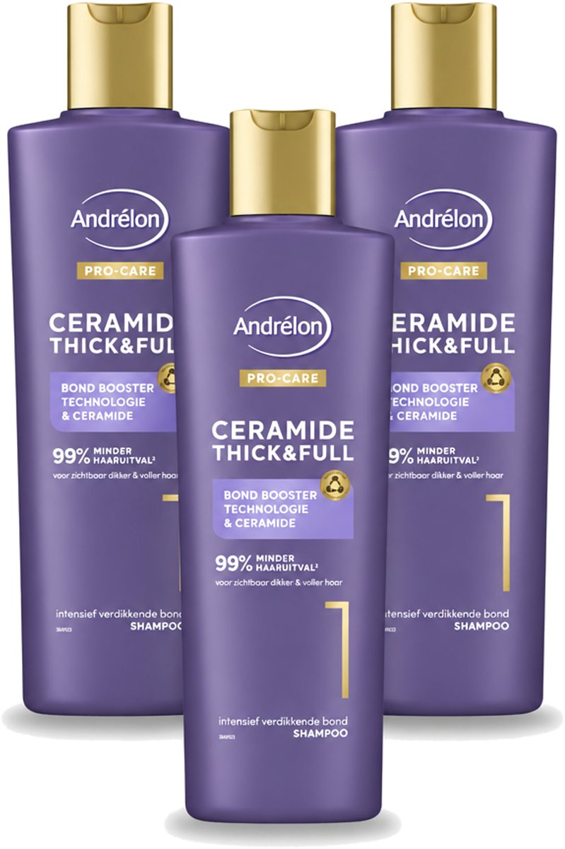 3 x Andrélon – Shampoo – Pro Care – 250 ml - Voordeelverpakking - 3 stuks