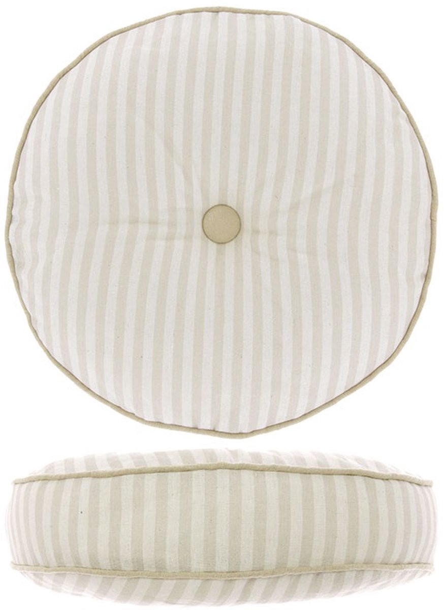 Unique Living Sierkussen Sandro - Dove White - 45cm Ø Wit