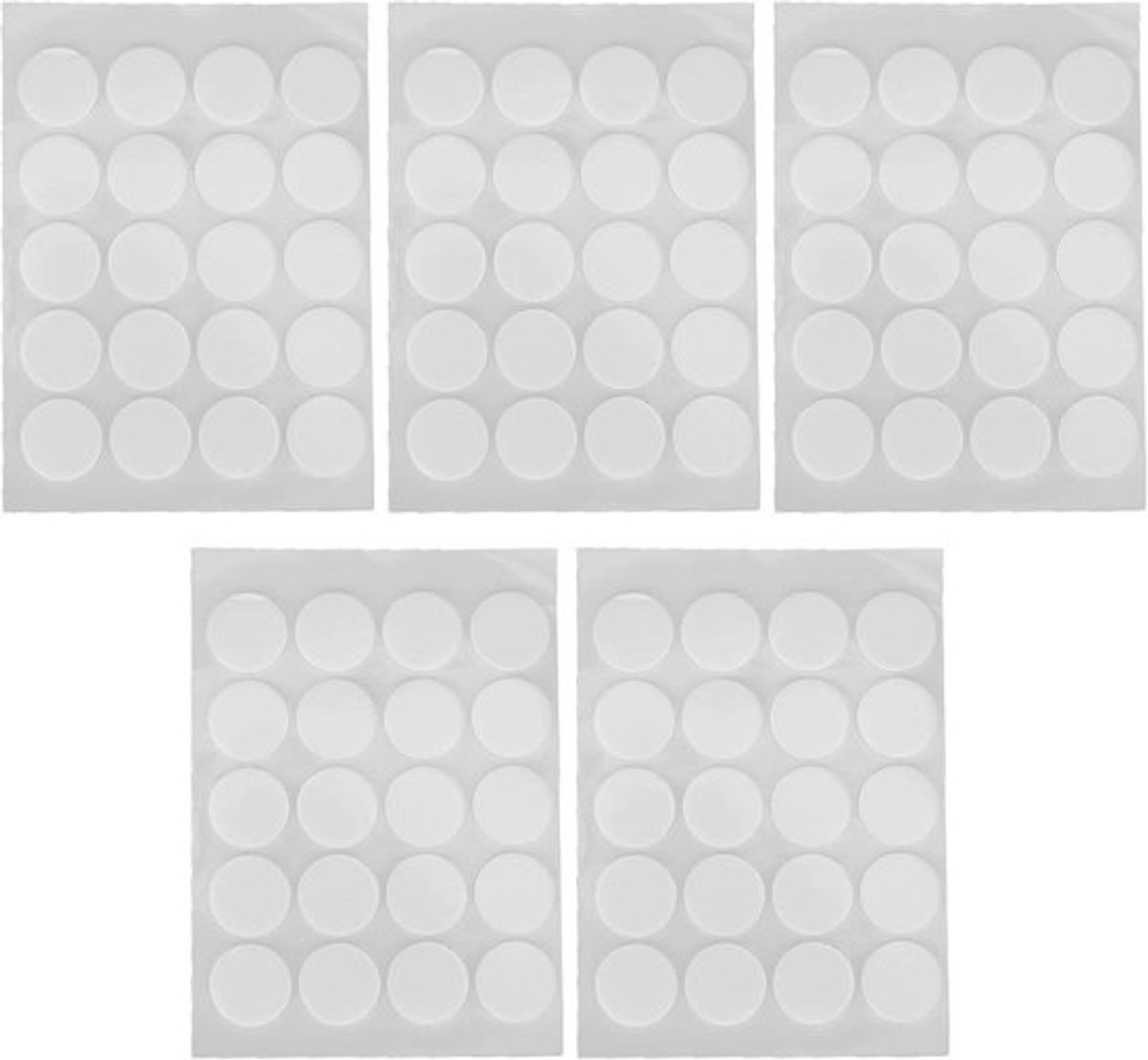 Lontstickers - Dubbelzijdig plakband - Kaarsen maken - Schuim voor hoge temperaturen - 200 stuks - 20 mm - Wit