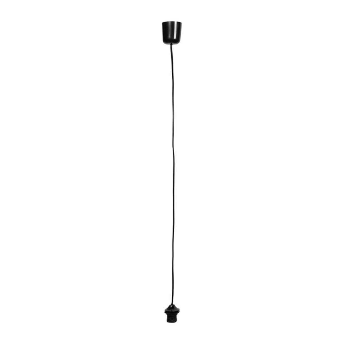 Ostaria Hanglamp Snoer - E27 fitting - zwart - met basis - woonkamer / eetkamer