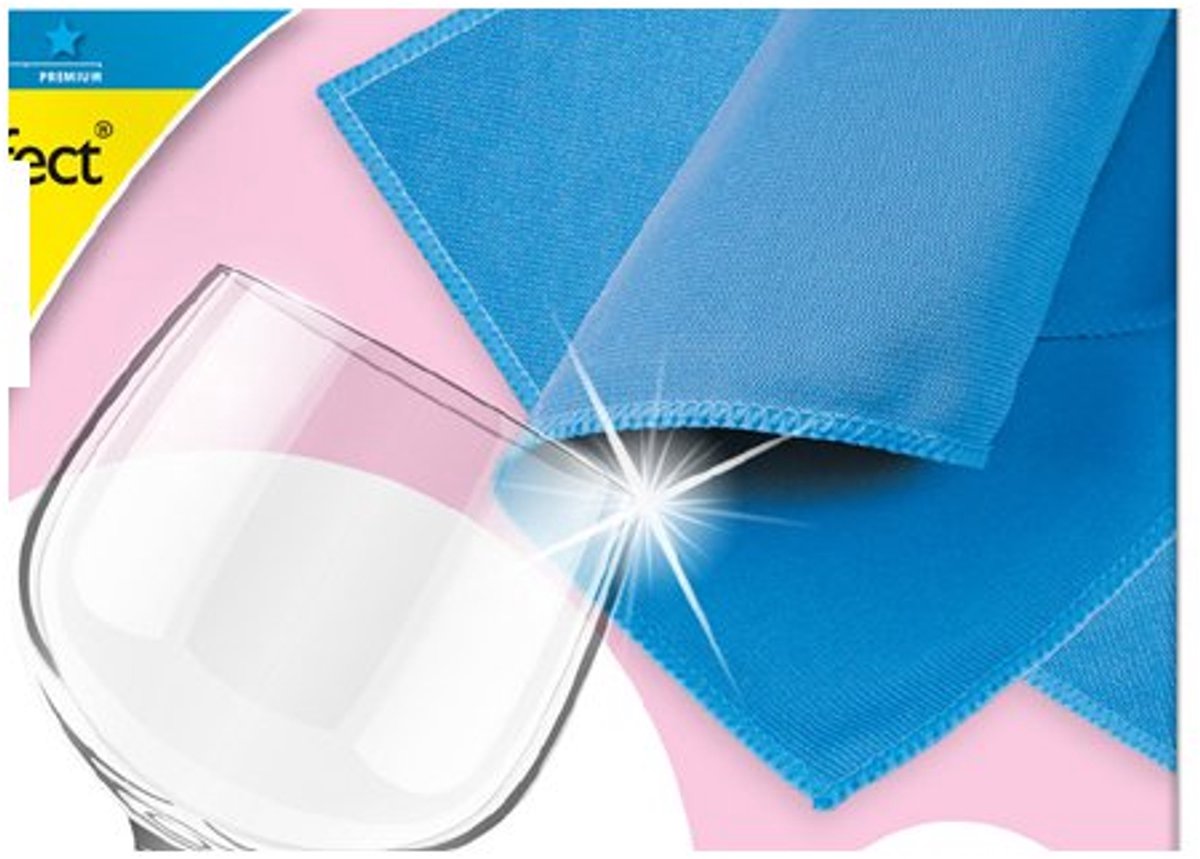 Peggy Perfect microvezeldoek Diamond, blauw, 300×400 mm
