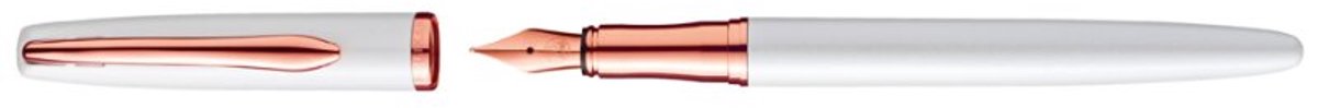 Pelikan vulpen J, cartridgevuld, verchroomd, met blauwe inktpatroon