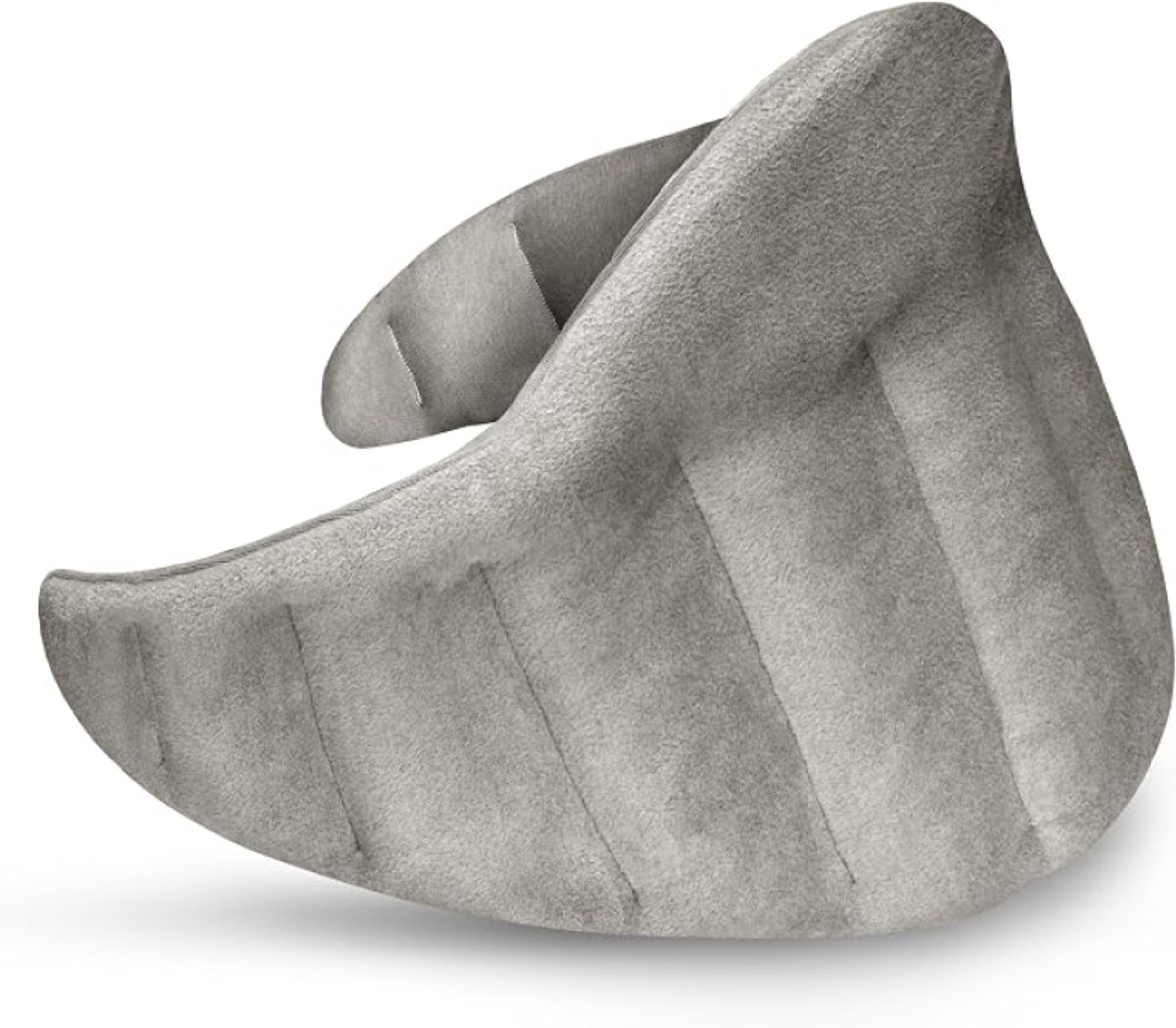 XXL Tarwezak magnetronbestendig 60x28cm, 100% Biologisch katoen en ecologische tarwepitten, warmtezak met 11 kamers, grijs, pittenzak voor nek, schouders, rug en buik