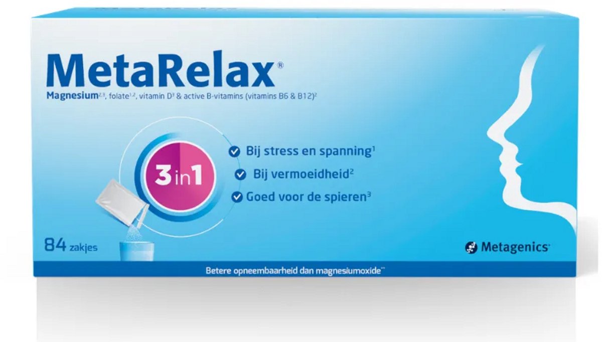 Metagenics MetaRelax Zakjes Citroensmaak 84 sachets