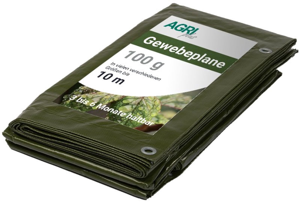 AGRIplus dekzeil met ogen, 3 × 4 m, groen, 100 g/m²