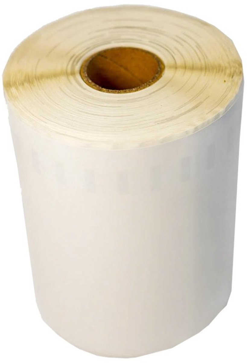 rillprint rolletiketten, wit thermopapier, 57×32 mm, Zebra, 1500 stuks