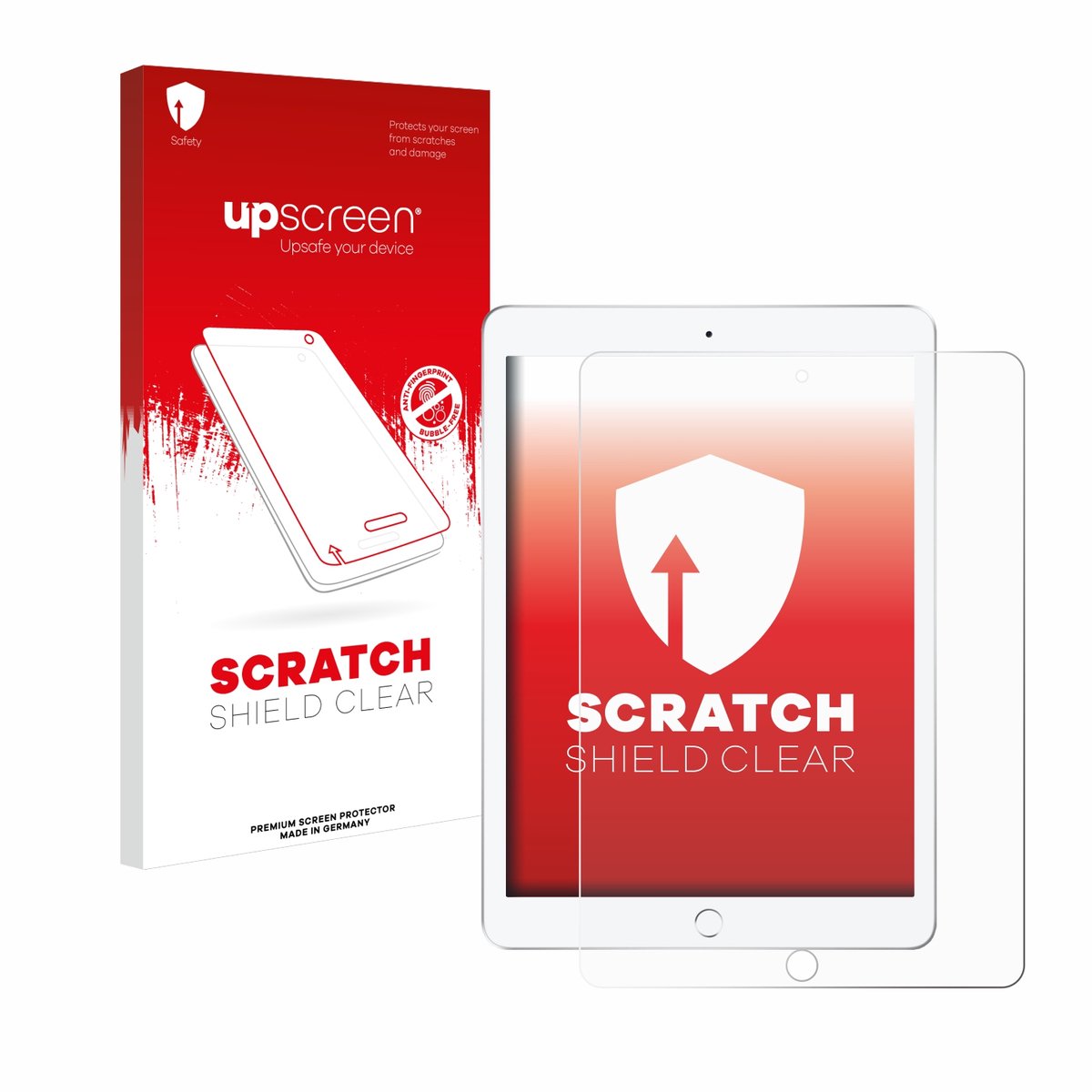 upscreen - Screenprotector voor Apple iPad 9.7" 2018 (6. Gen.) - Folie Beschermfolie transparant