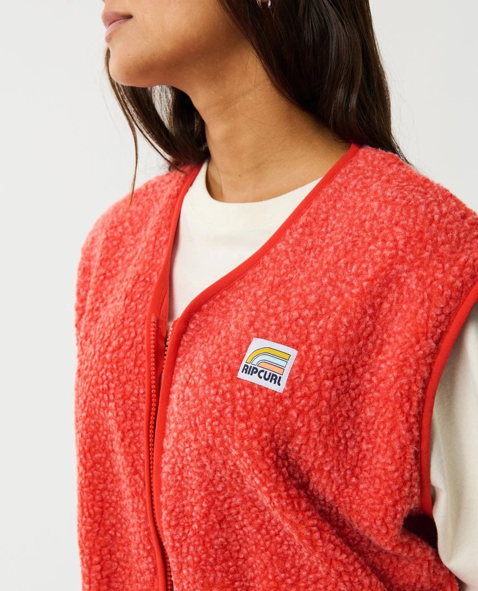 Rip Curl Every Day Polar Vest - Red