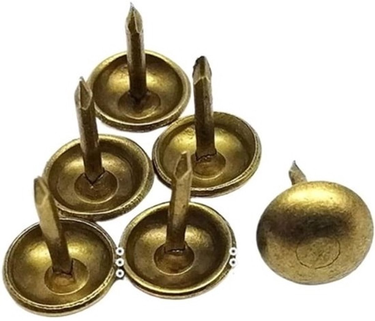 Stoffeerspijkers - Meubelbevestigers - Voor het stofferen van meubels - IJzeren kap - 7 mm tot 19 mm - Zilverkleurig