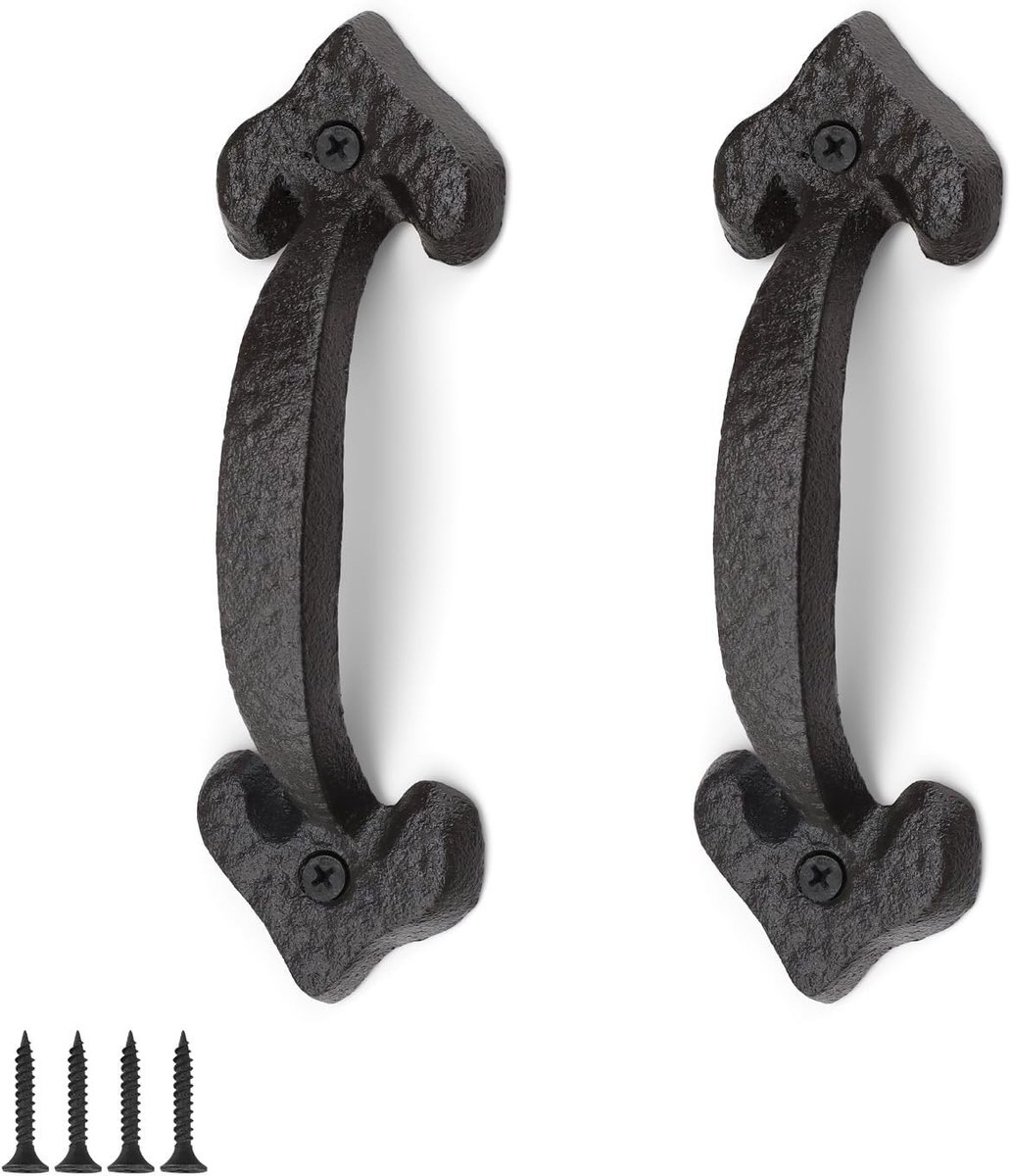 Robuuste Deurhandgrepen voor Schuifdeuren, 2 Stuks, Donkerbruin, 17 cm Lang, Ideaal voor Barn Doors en Garagedeuren