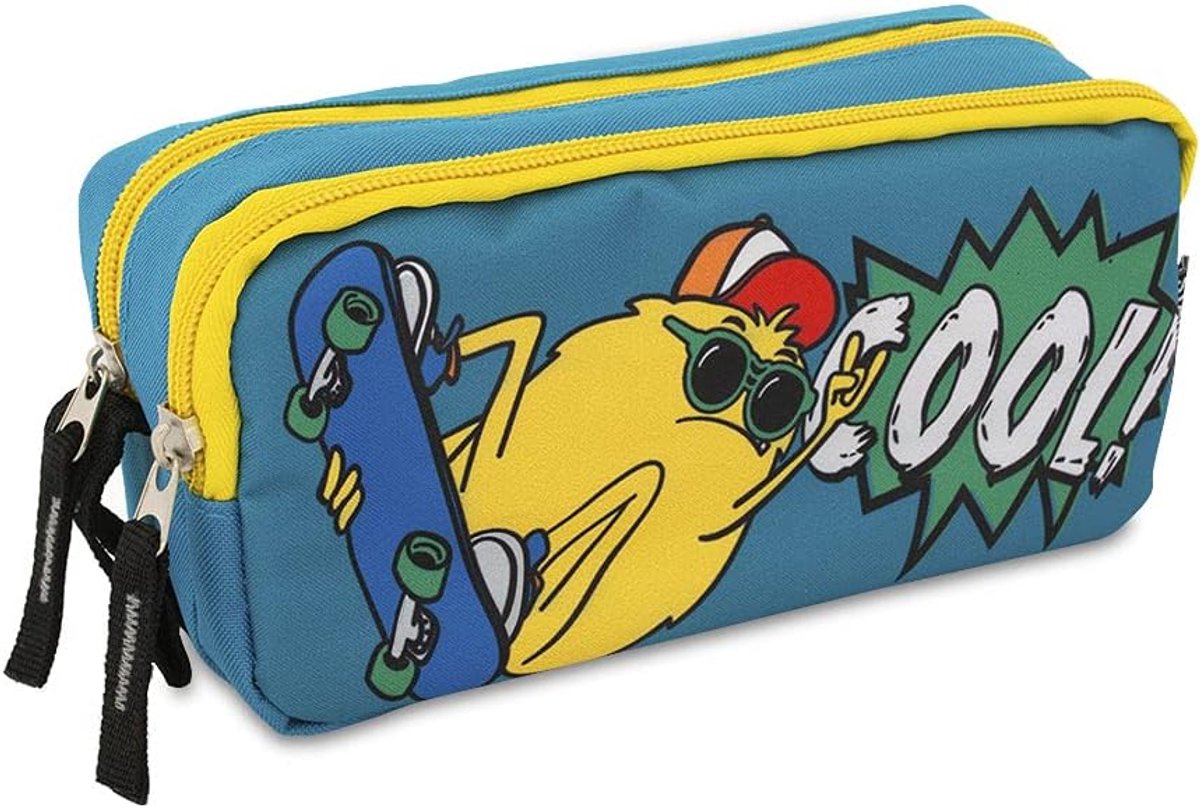 Starplast Pen Case with 2 Zips, 2 Zips, 2 Compartments, Large Capacity, Multi-purpose, for School, Work, University - ShopVlot