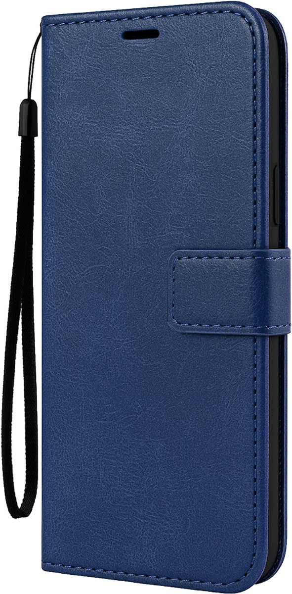 Hoesje Met Pasjeshouder - Geschikt voor Apple iPhone 18 Pro Max - Luxe Bookcase Portemonee - Flip Case - Kunstleer Book Case - Flipcase - Book Cover - Walletcase - Portemonneehoes - Donkerblauw