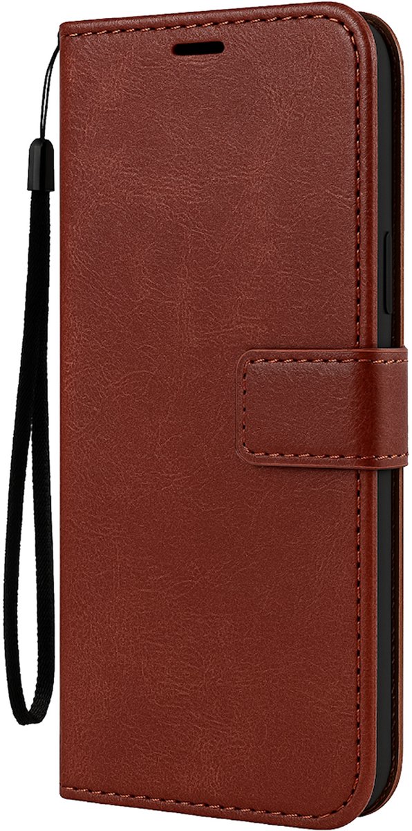 Hoesje Met Pasjeshouder - Geschikt voor Apple iPhone 18 Pro - Luxe Bookcase Portemonee - Flip Case - Kunstleer Book Case - Flipcase - Book Cover - Walletcase - Portemonneehoes - Bruin