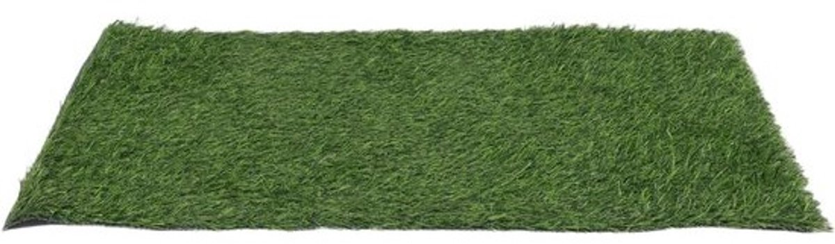 Kunstgrasmat in ovale vorm - Nepgazontapijt - Decoratie voor buitenruimtes - Onderhoudsarm plastic - 60 x 40 cm - Groen