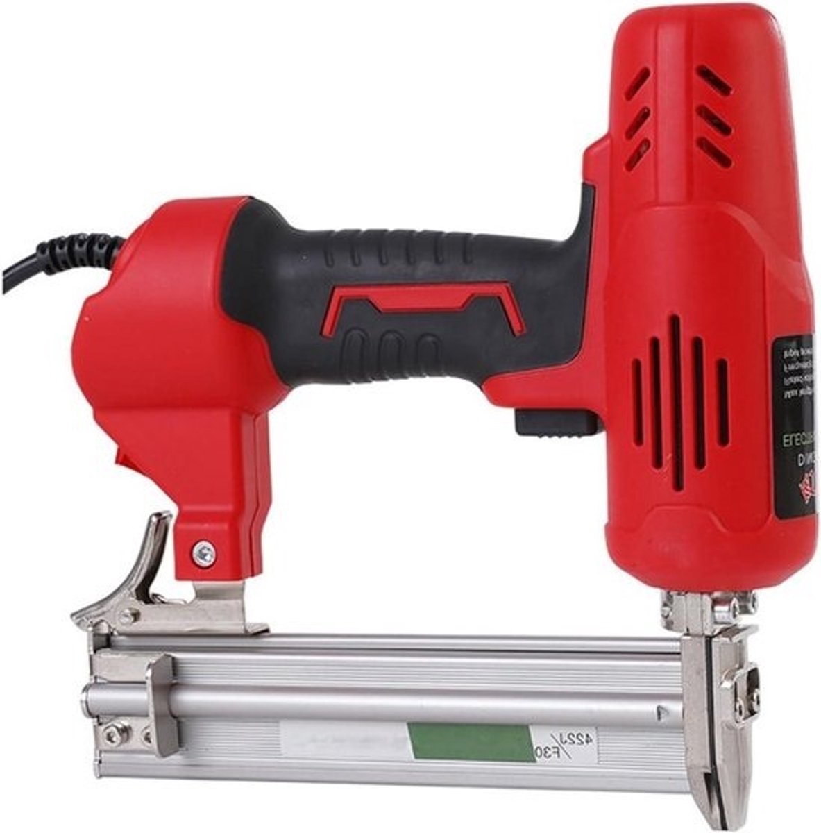 Elektrische tacker - Nietmachine voor hout - Voor het maken van meubels - Krachtige motor - F30 - Zwart
