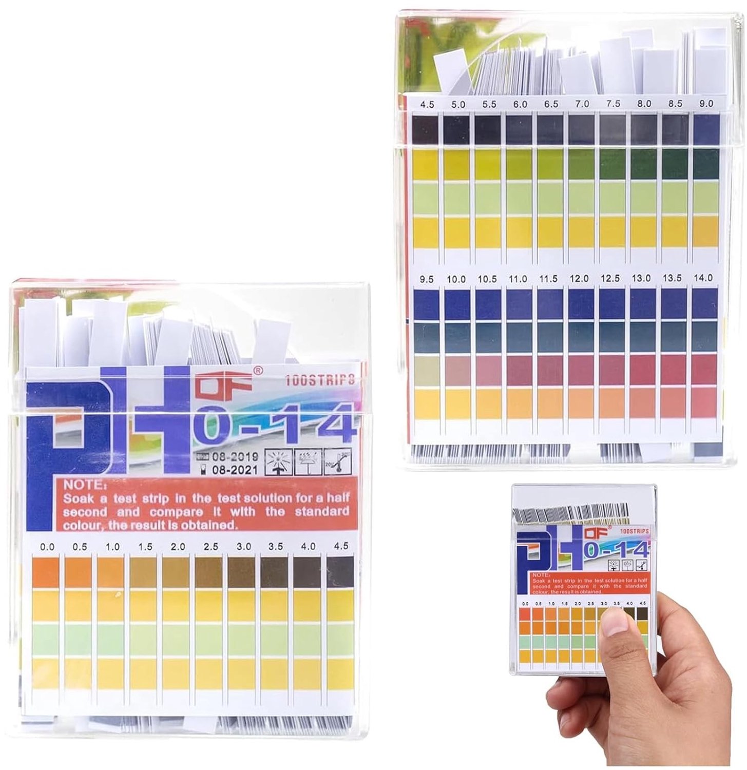 pH Test Strips voor Urine, Zwembad en Drinkwater - 100 Stuks (0-14) voor Betrouwbare pH Metingen en Meerdere Toepassingen