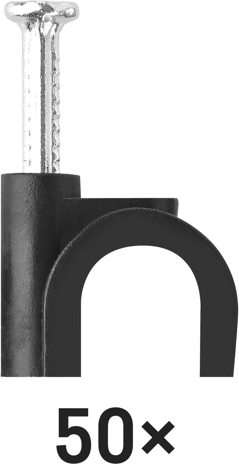 EMOS Kabelklem 10 mm, zwart, 50 stuks, A2825