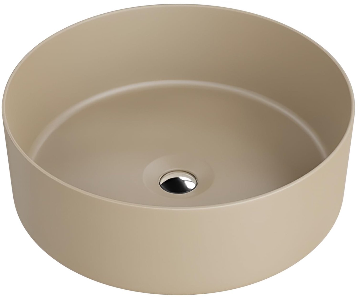 LAVITA opbouw wastafel merida 37x37x12 cm Costa Khaki
