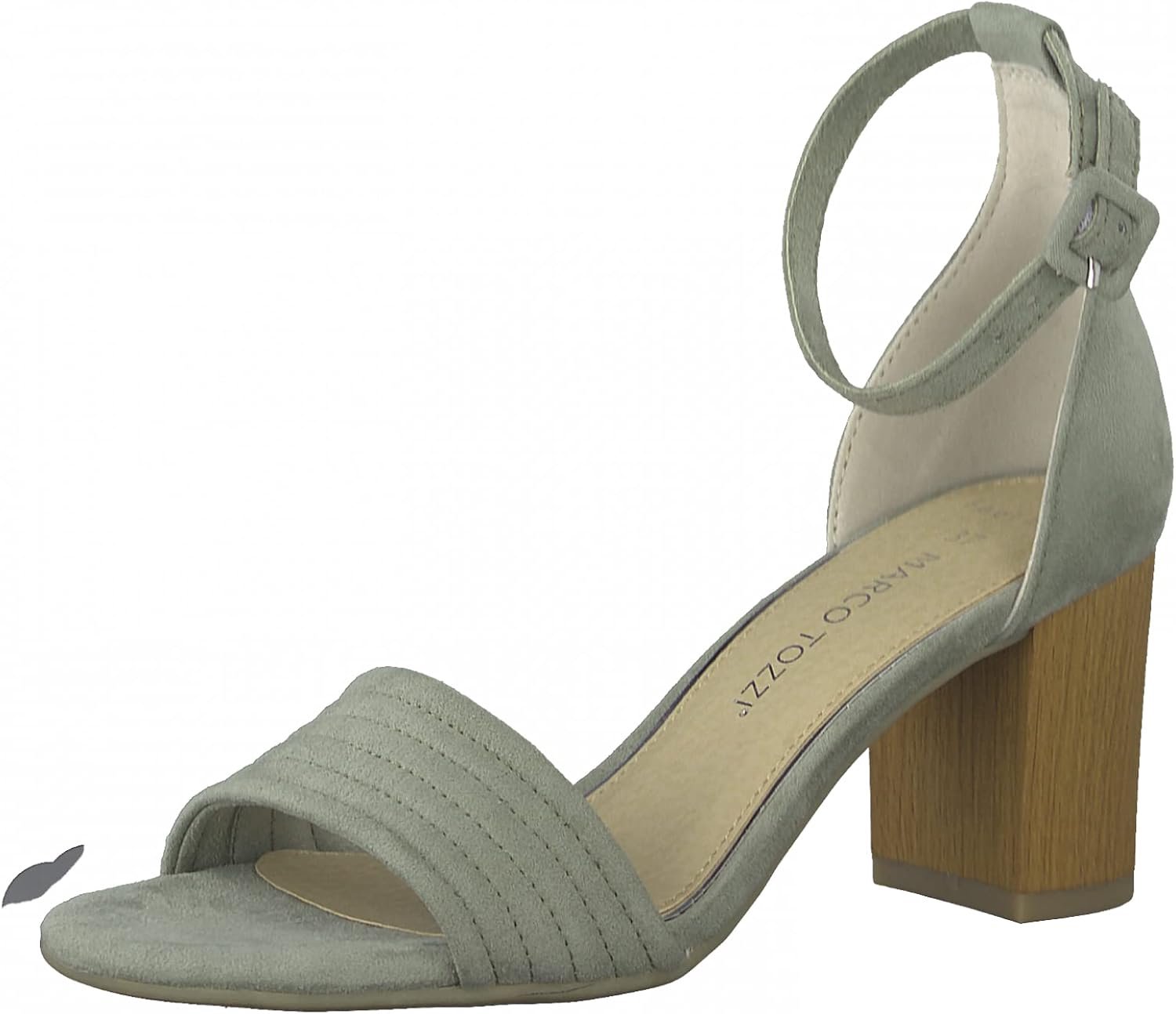 Marco Tozzi Dames Sandalen met Blokhak - Groen (Maat 38.5)
