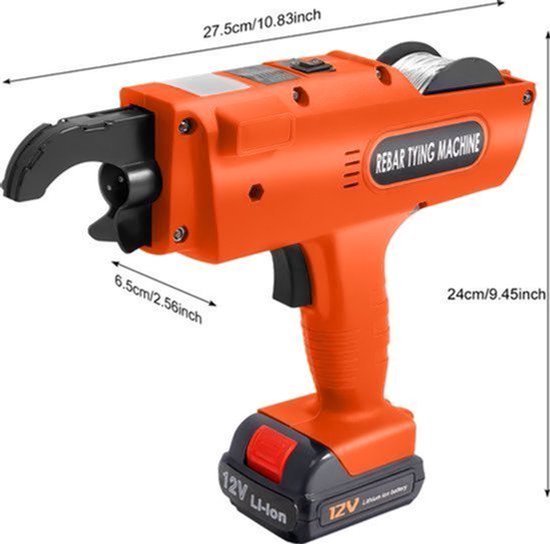 Wapening Bindmachine 220V Elektrisch Handheld - Voor 8-34mm Stalen Bar - 3.4 kg Gewicht - Automatische Bindmachine - Handgereedschap — afbeelding 2