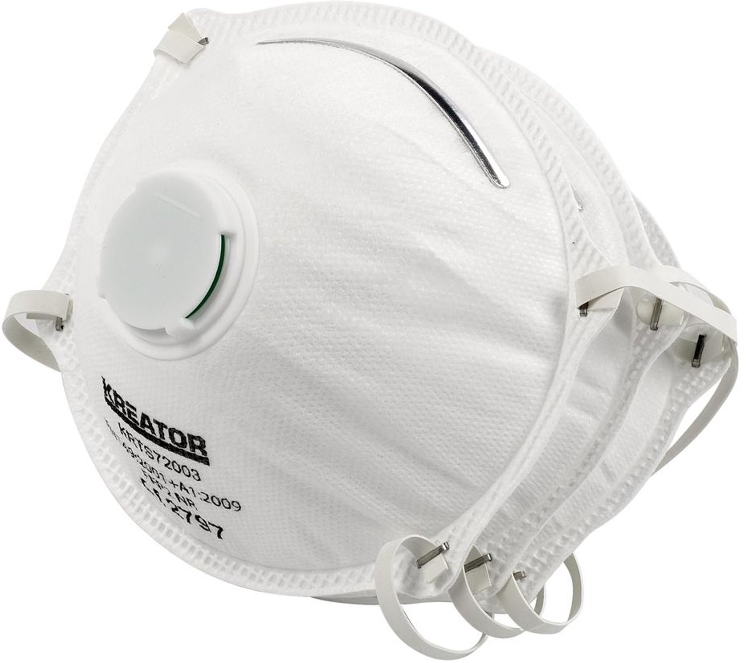 Kreator Stofmasker KRTS72003 - FFP2 mondmasker met ventiel, 3 stuks