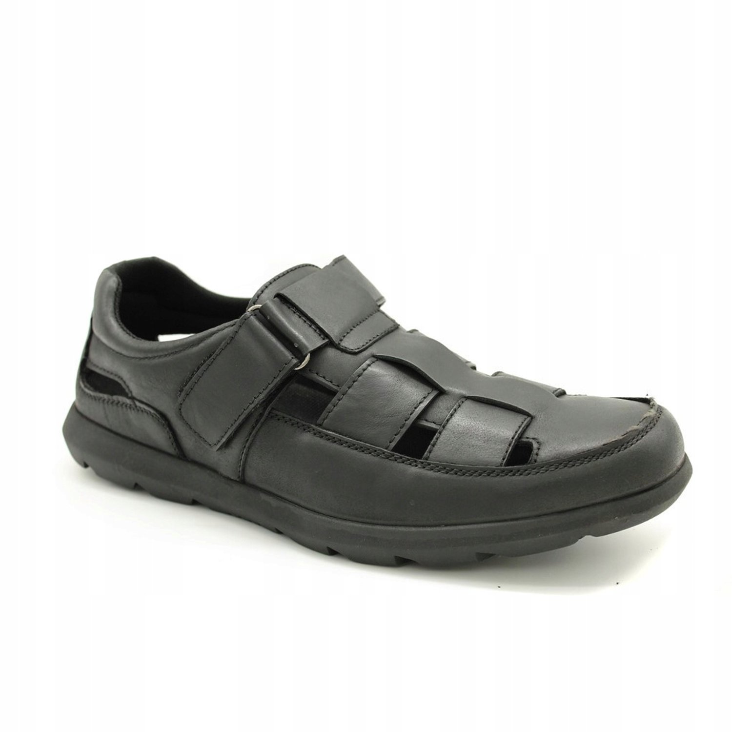 American Club Heren Sandalen CY142 Zwart