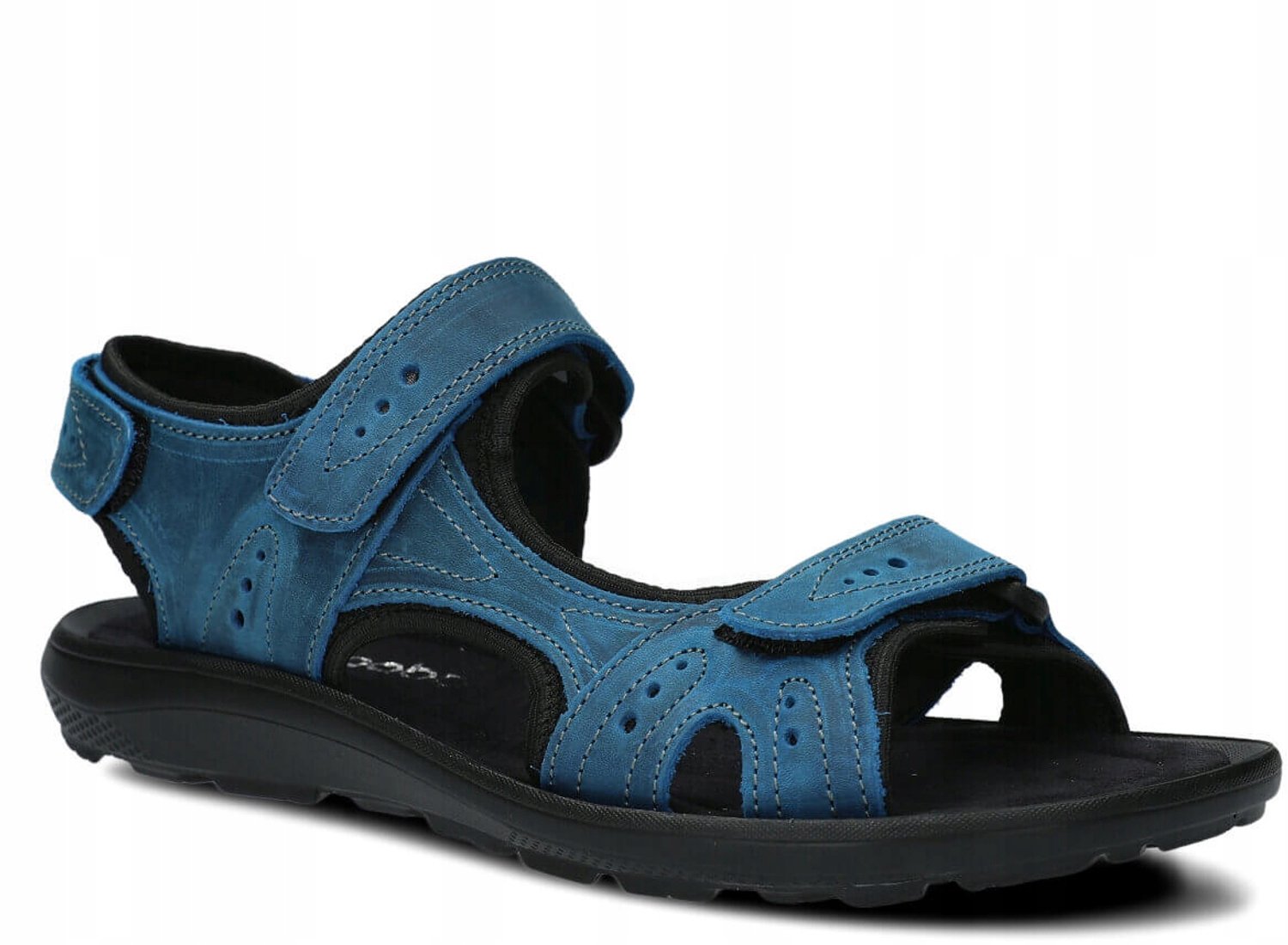 Nagaba Heren Sandalen Leer Kobalt Crazy 265 Blauw