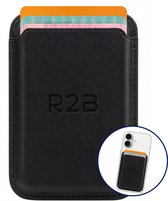R2B Pasjeshouder geschikt voor MagSafe - 3 Pasjes - Wallet Kaarthouder voor Mannen & Vrouwen - Telefoon Pashouder - Zwart