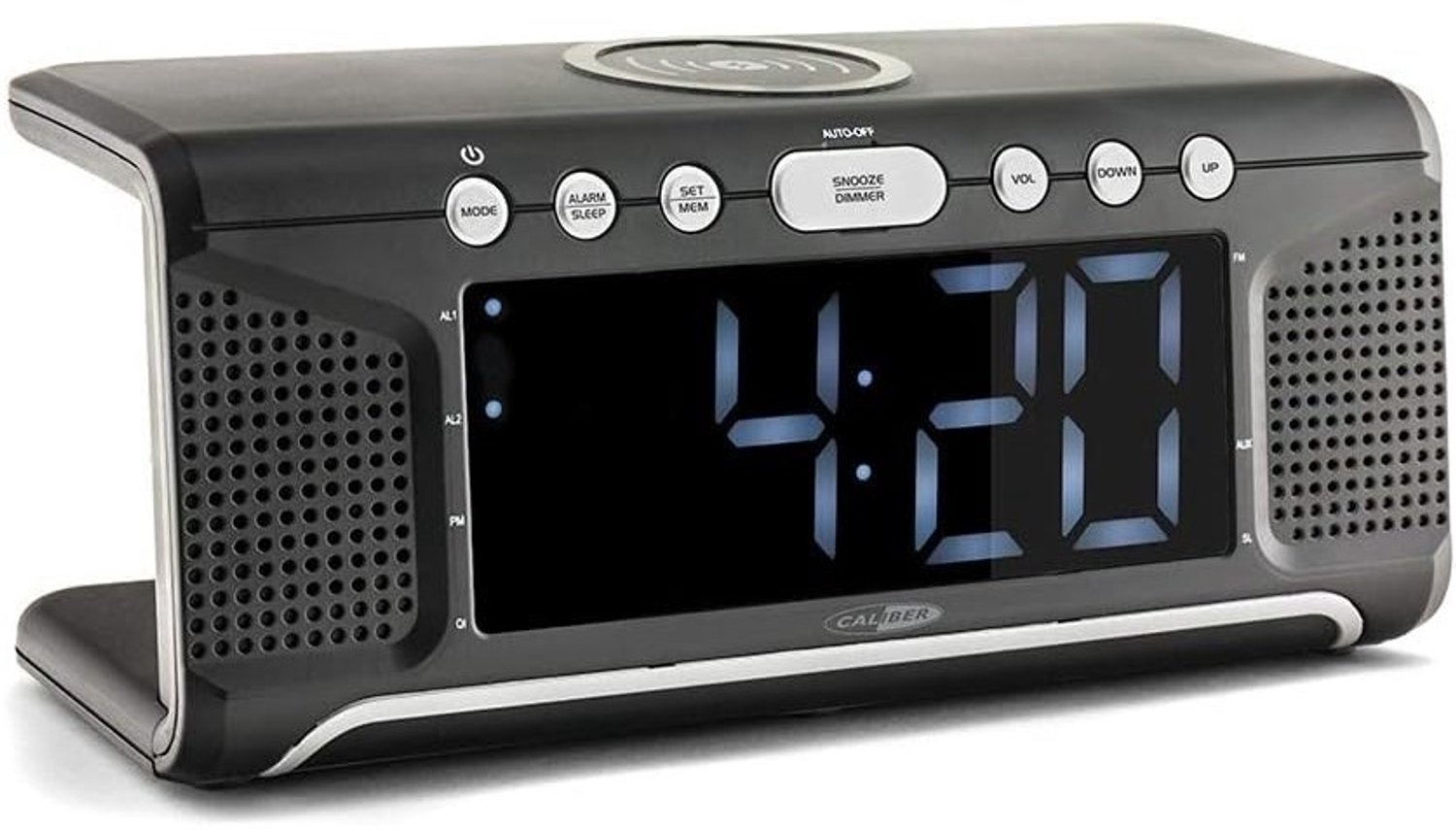 Wekkerradio - Zwart - Dimbaar LED-scherm - Draadloze oplader - Voor Thuisgebruik