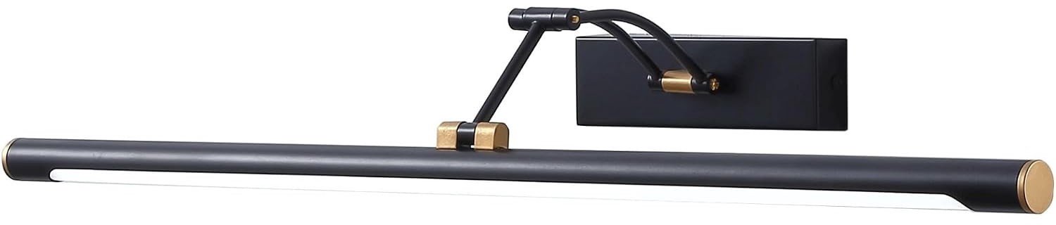 Lamp Boven Spiegel met Verlichting - Zwart - 40 cm - LED Wandlamp met Verstelbare Lichthoek - Voor Badkamer en Thuis