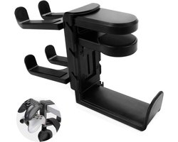 Hoofdtelefoon en Controller Houder met Grip, Kabelhouder, 360 Graden Draaiende Gaming Hoek, Ruimtebesparend voor Computer Tafel en Accessoires