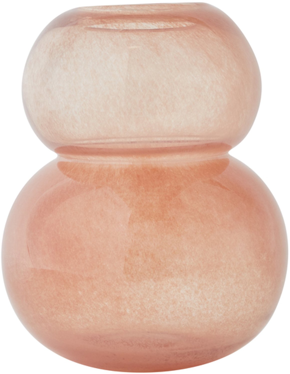 OYOY living lasi vaas - taupe - ø19.5 cm