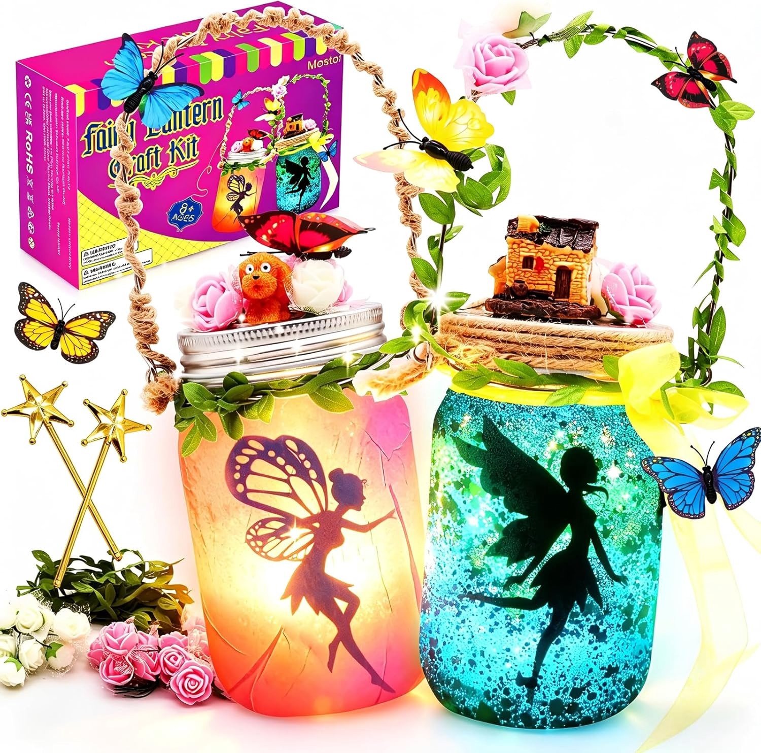 Cadeau voor Meisjes - Kleur - Knutselset voor Feeënlantaarn - Creatieve Activiteiten voor 6-12 Jaar