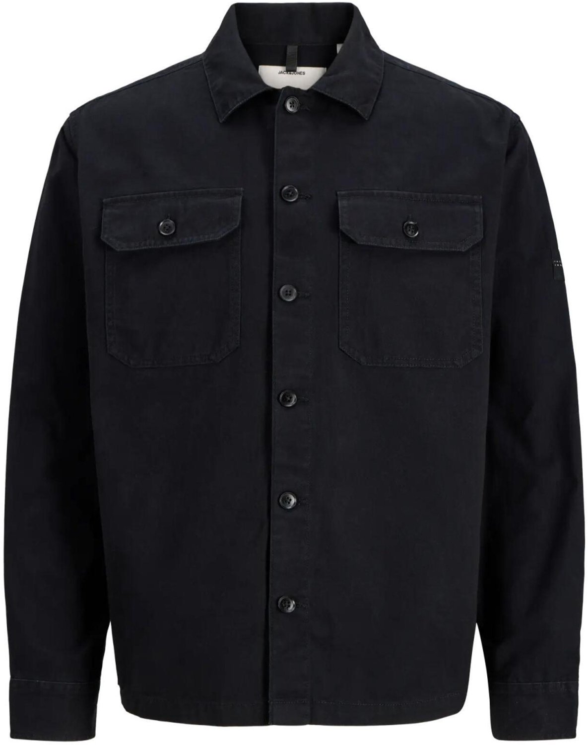 Jack & Jones Overhemd Jcofusion Classic Badge Overshirt L 12300937 Black Mannen Maat - L
